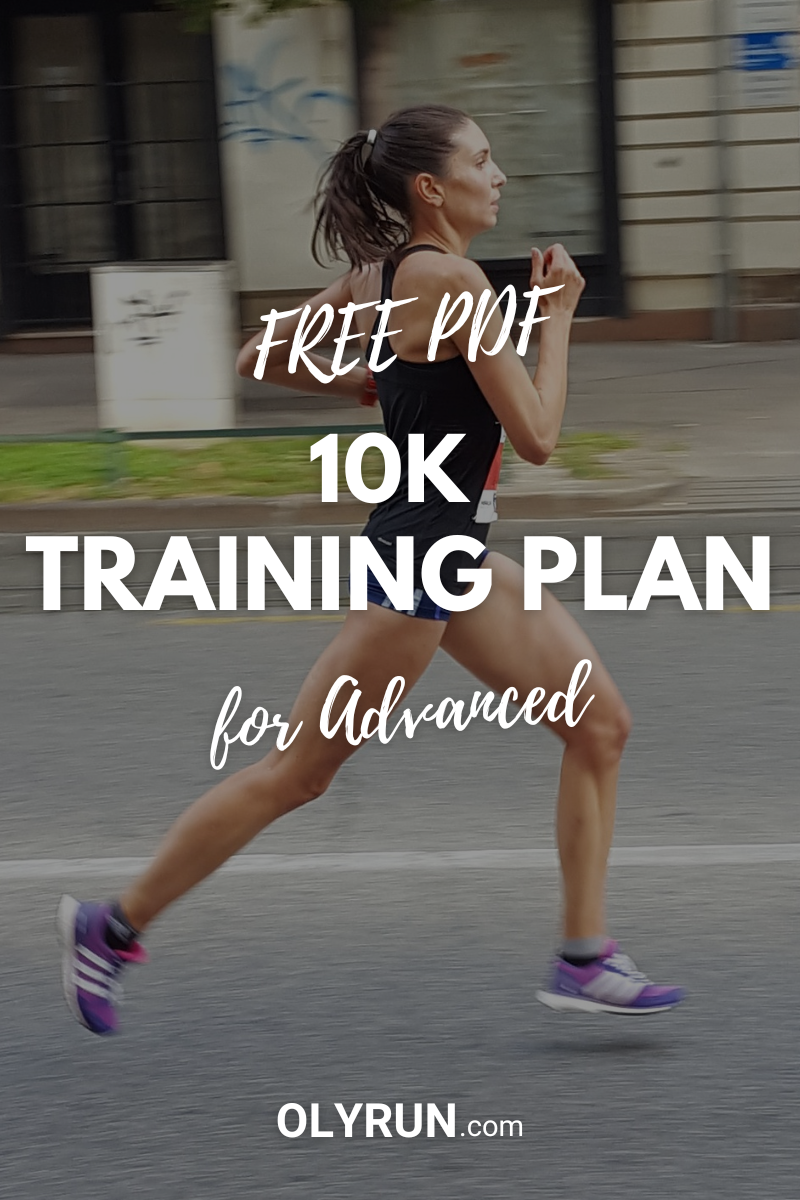 10K training plan for advanced