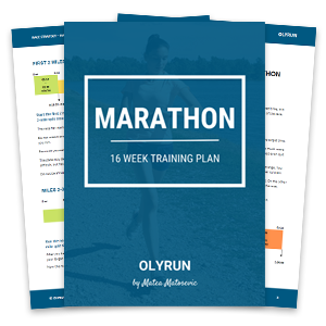 marathon training plan - card